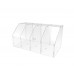 FixtureDisplays® Clear Acrylic Candy Bin Partitioned Dry Food Display Spices Container Retail Donut Cookie Bin Ships Knock Down 4 Tier Shelf Display 100826-NEW
